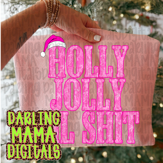 Pink holly jolly lil shit