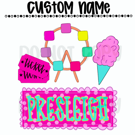 Girls Fair Custom Name