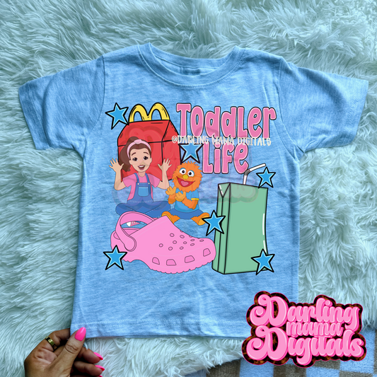 Toddler life teacher and puppet