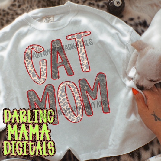 Cheetah camo cat mom