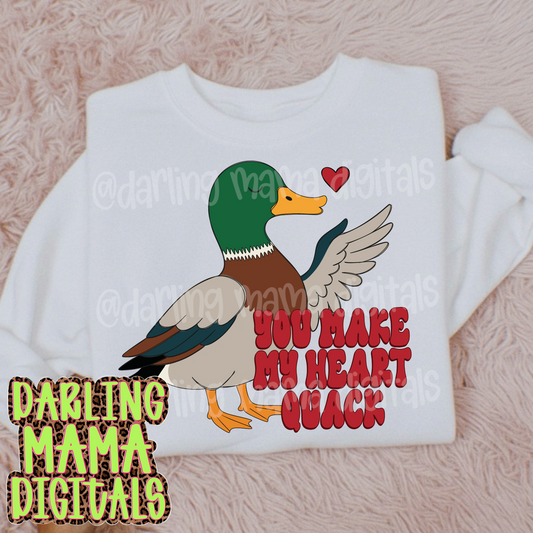 You make my heart quack