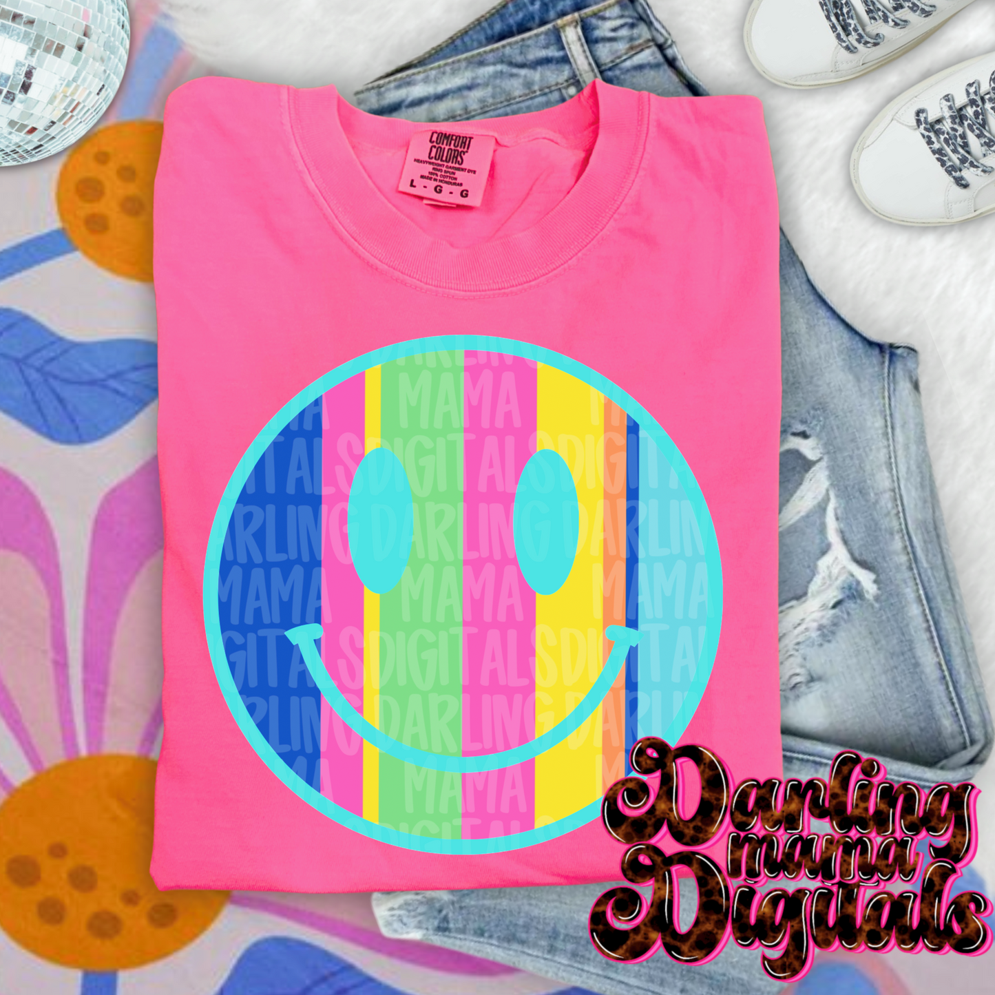 Multi striped smiley