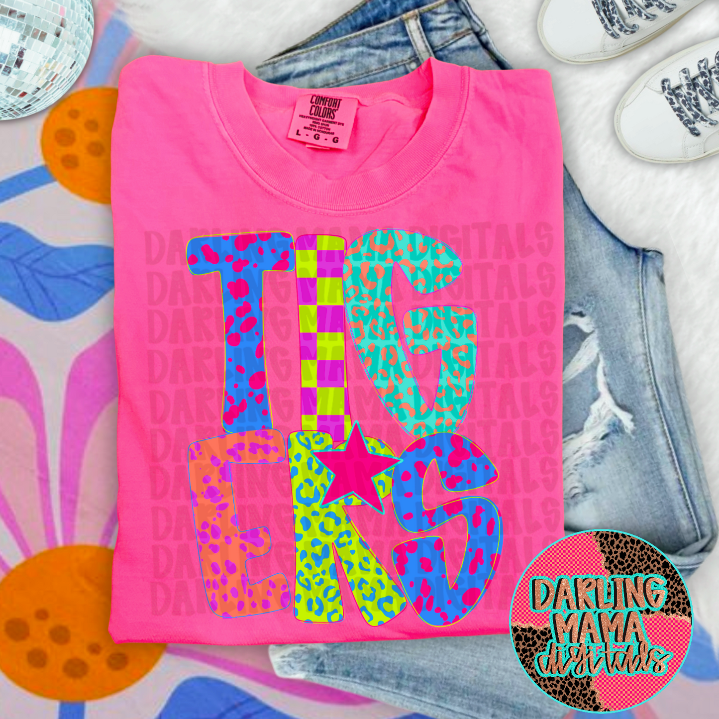 Preppy Letter Tigers