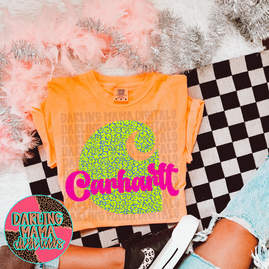 Neon yellow Cheetah C*rhartt