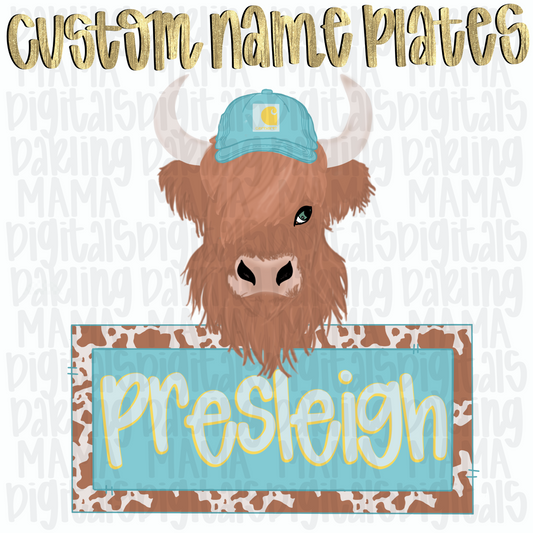 Custom Highland Cow
