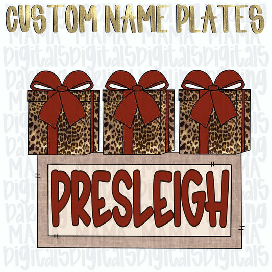 Custom cheetah Christmas presents