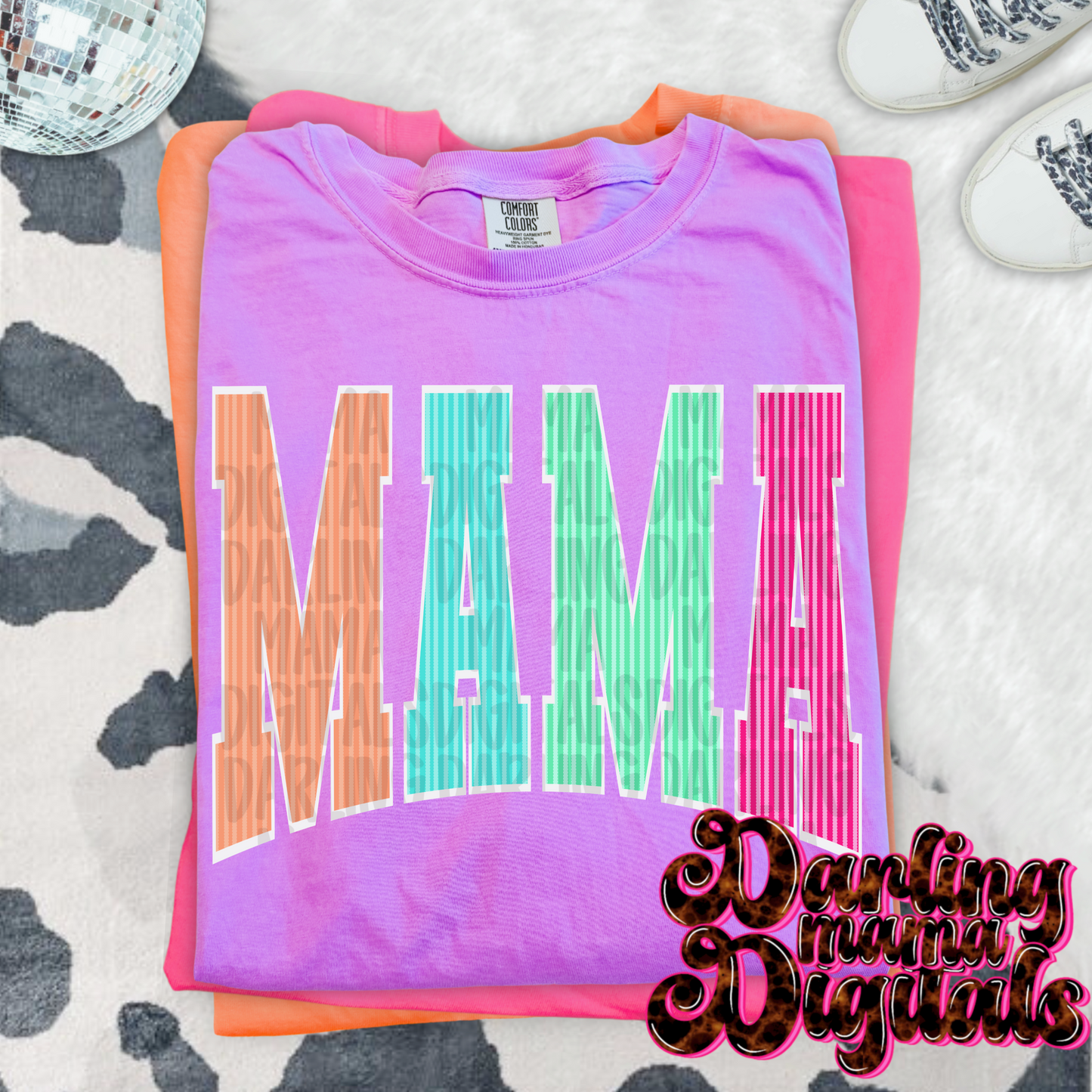 Neon striped mama