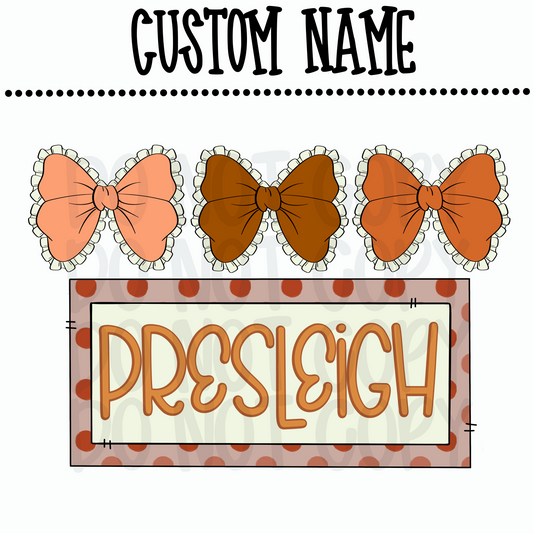 Custom Fall Bows