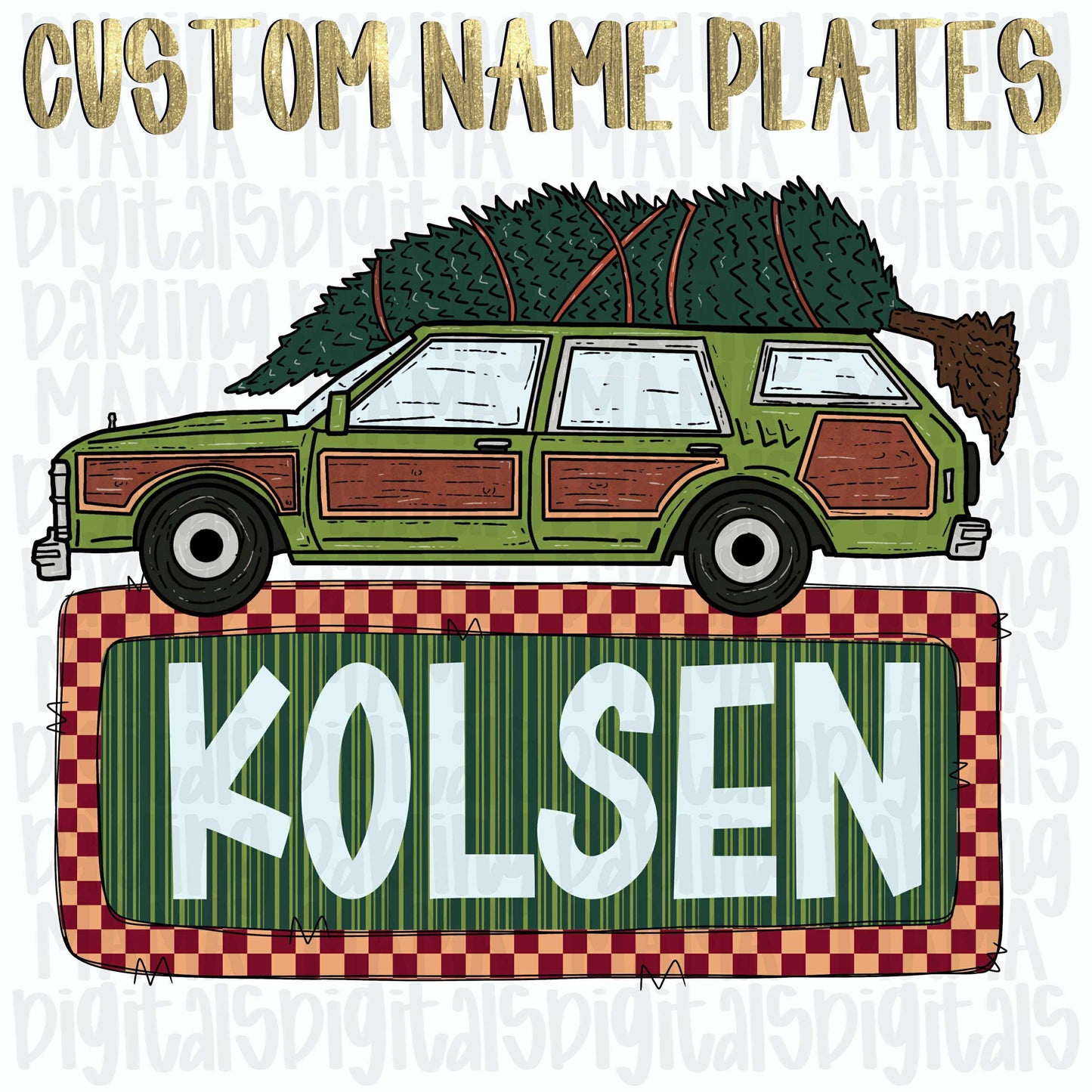 Custom Christmas vacay car