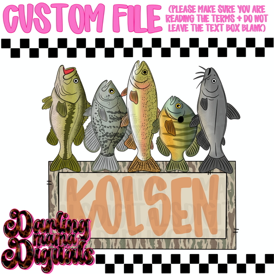 Custom boy fish