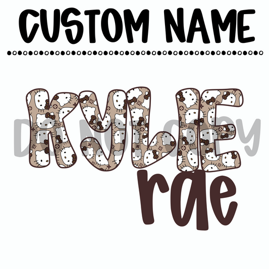 Custom Boujee Kitty Name