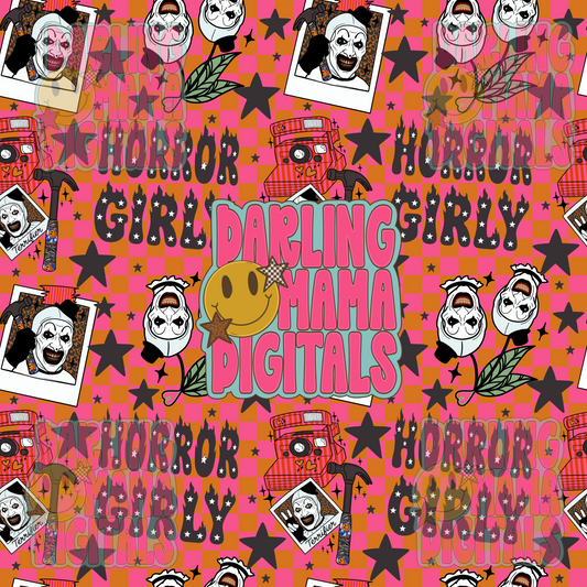 Terrifier horror girly seamless