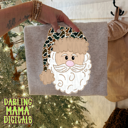 LIMITED dark duck camo Santa