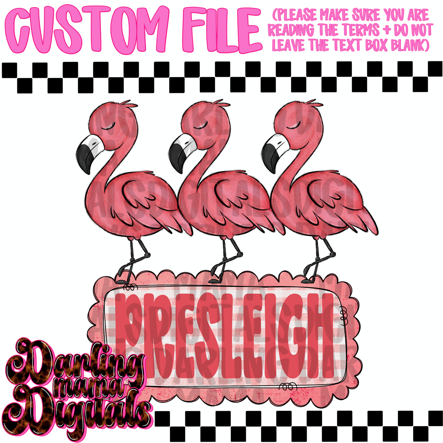 Custom flamingo