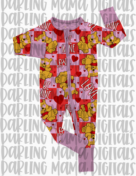 Pooh Bear Valentine Seamless File