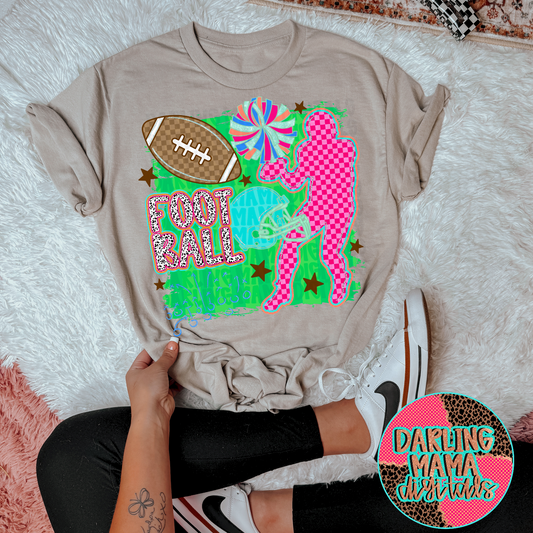 Preppy Football Collage