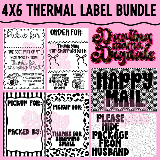 4x6 thermal label bundle