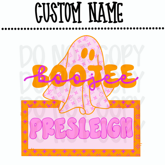 Custom Boojee Ghost Name