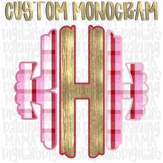 V-day plaid Monogram