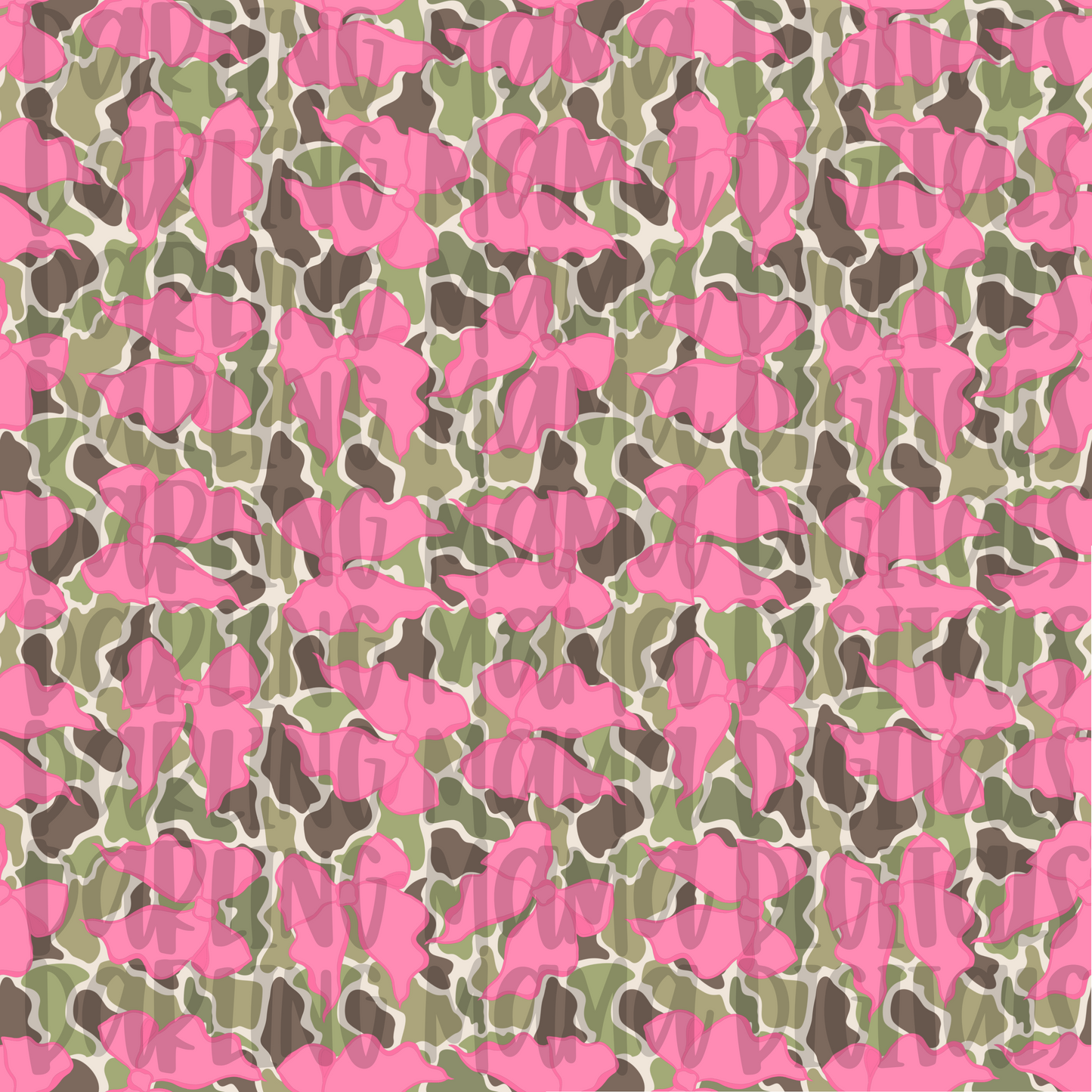 Camo Bow Seamless File