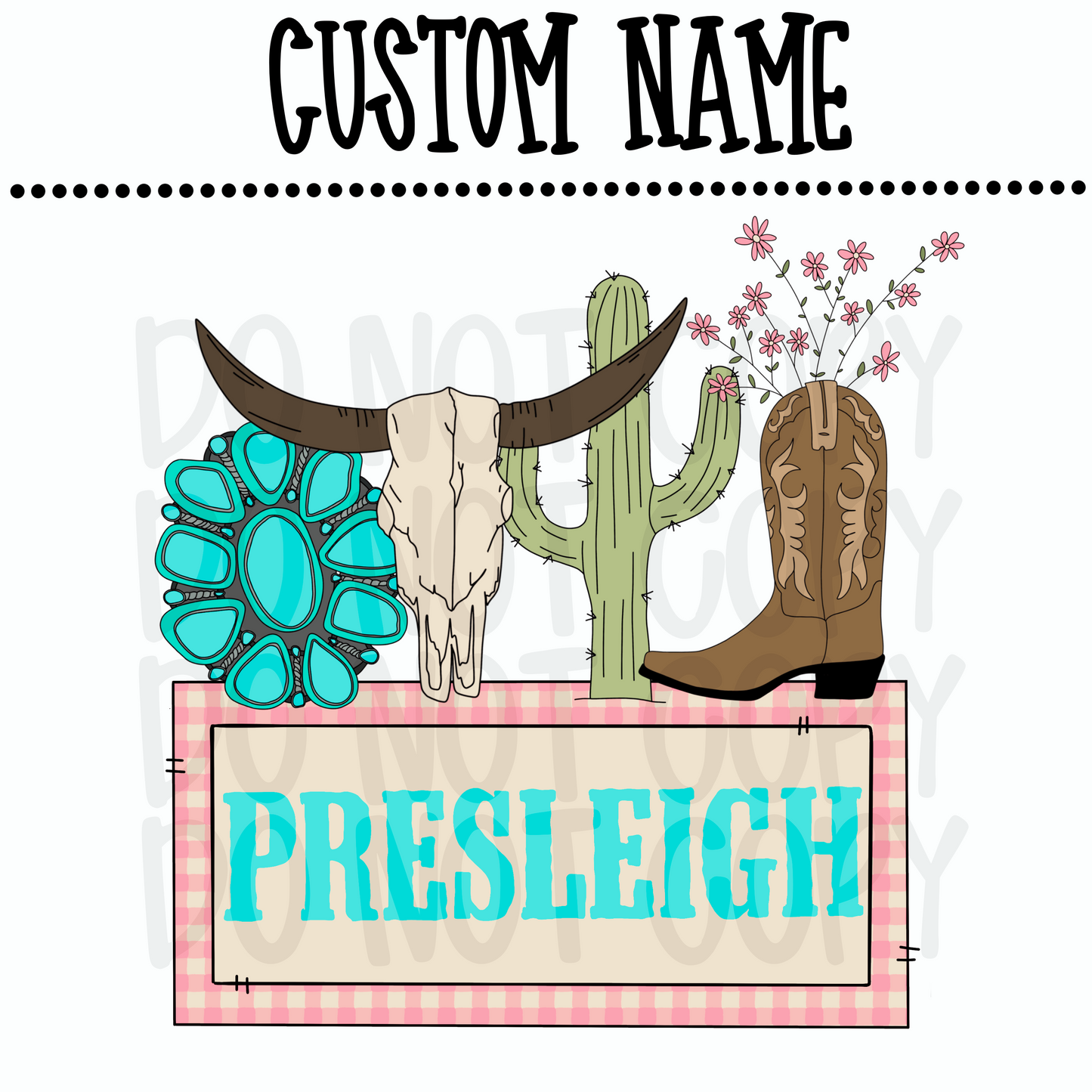 Custom girls western