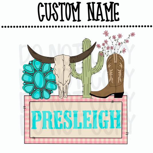 Custom girls western