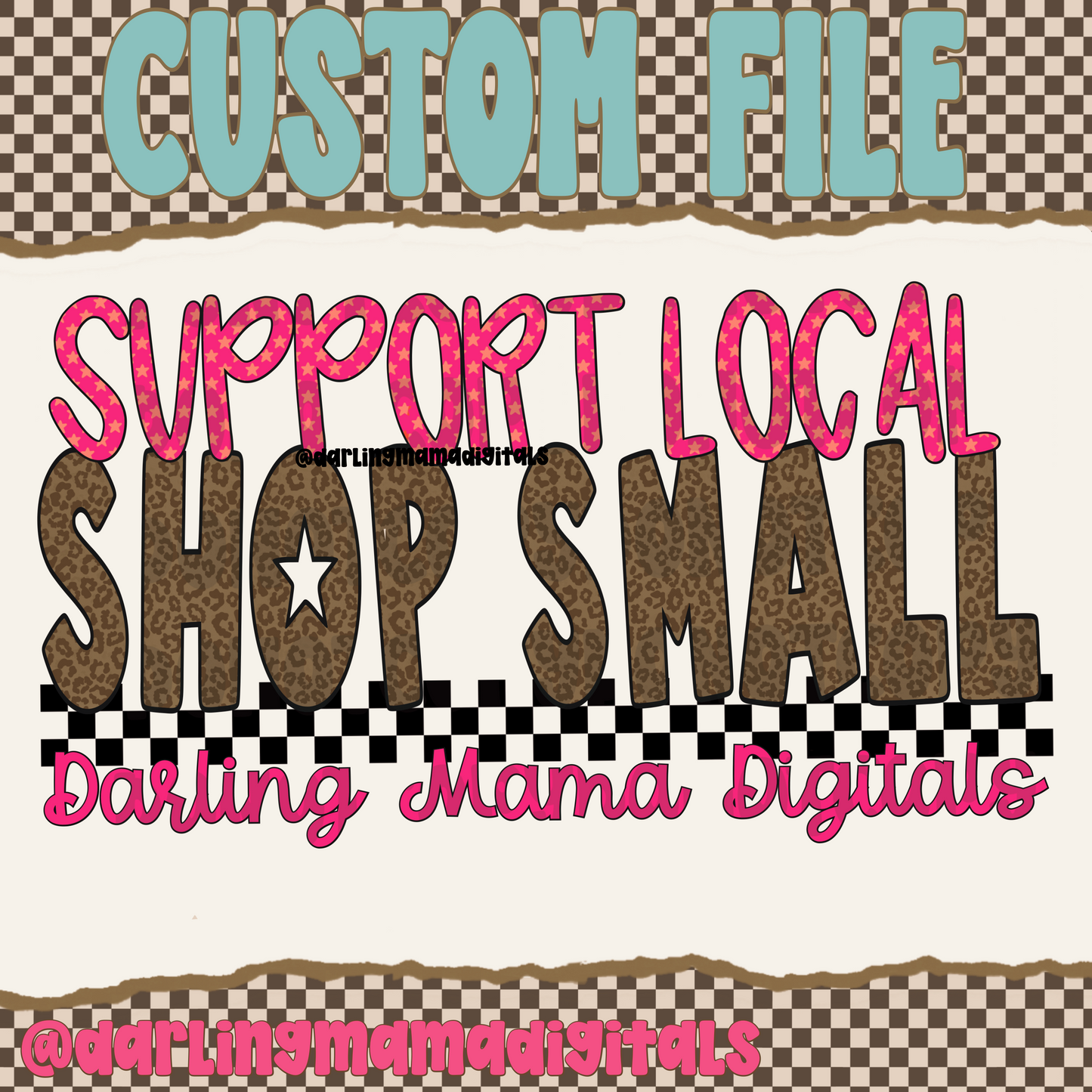 Custom support local shop small