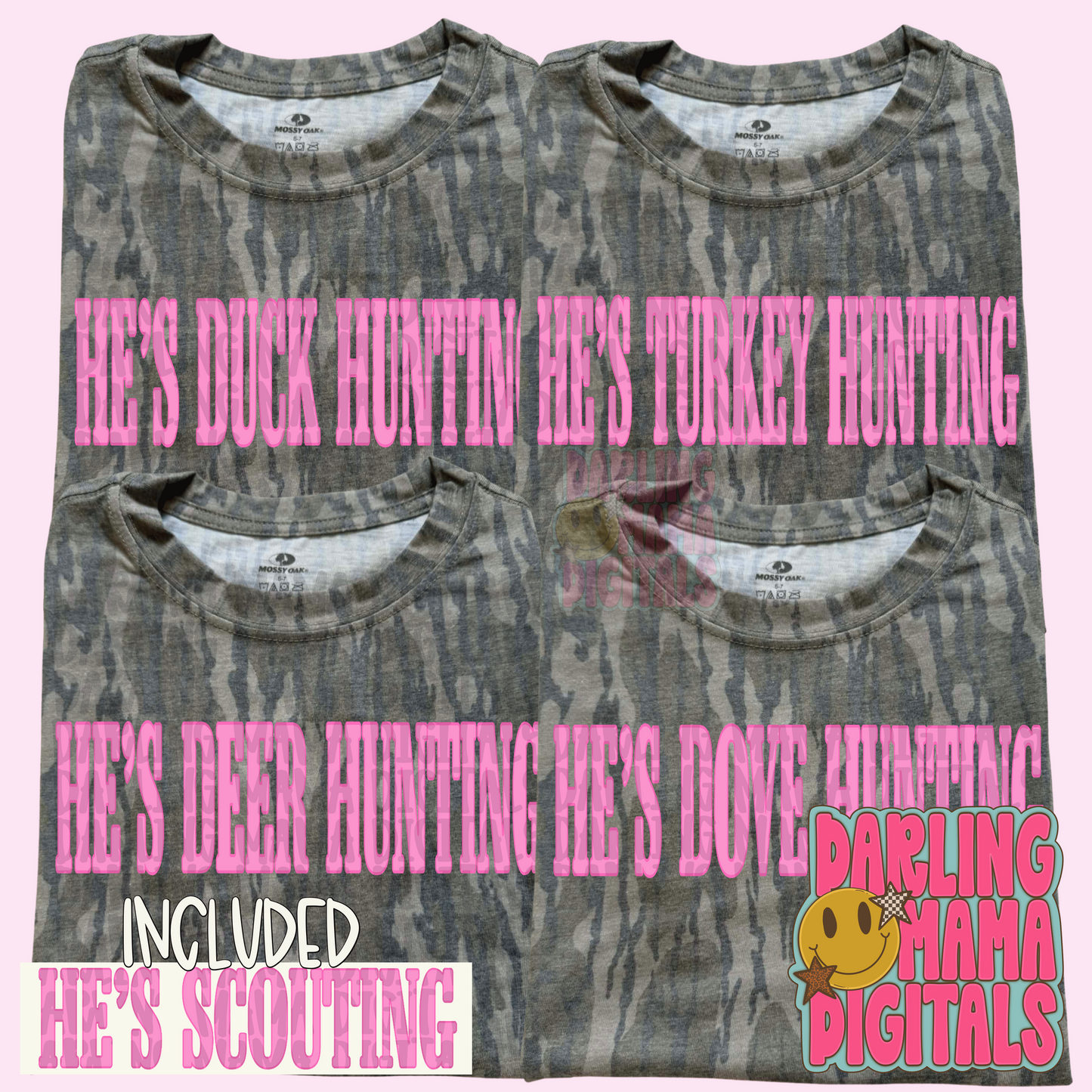Pink he’s … hunting bundle of 5
