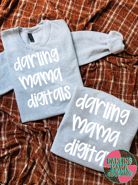 Front and back ash grey sweatshirt fall