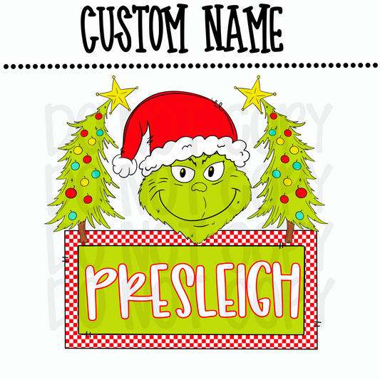 Custom Green Man Name