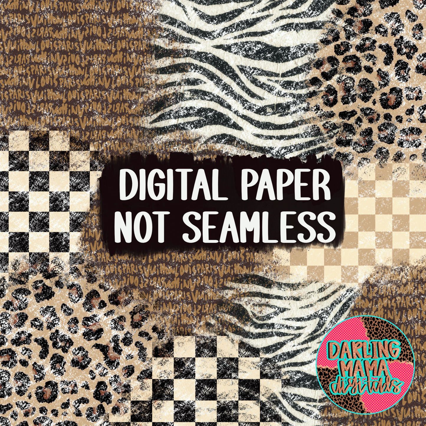 Boujee patches DIGITAL PAPER NOT SEAMLESS