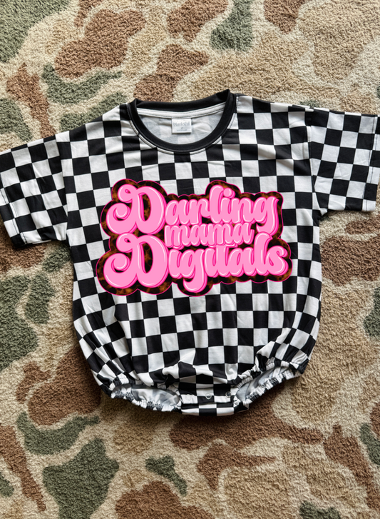 Blanksful black checkered