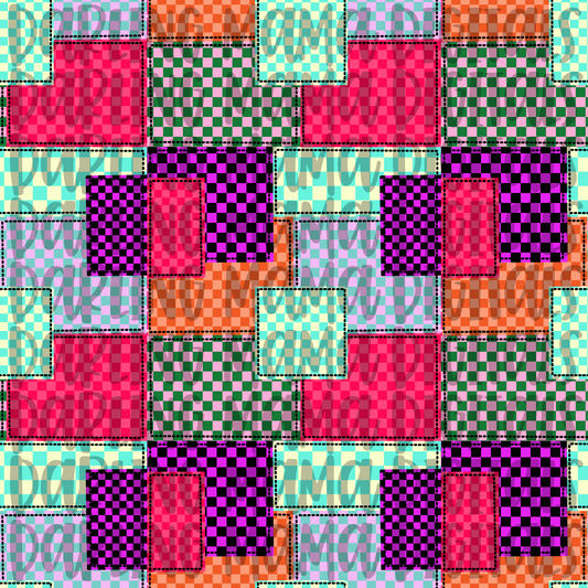 Retro Patchwork Seamless File