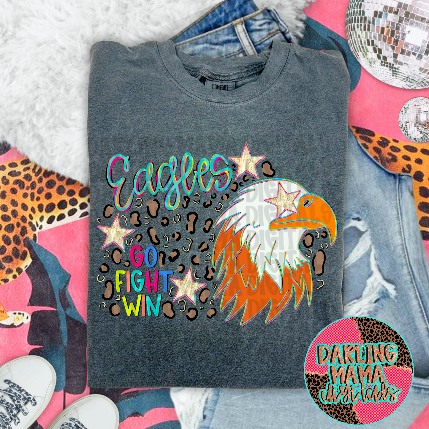 Preppy Cheetah Eagles