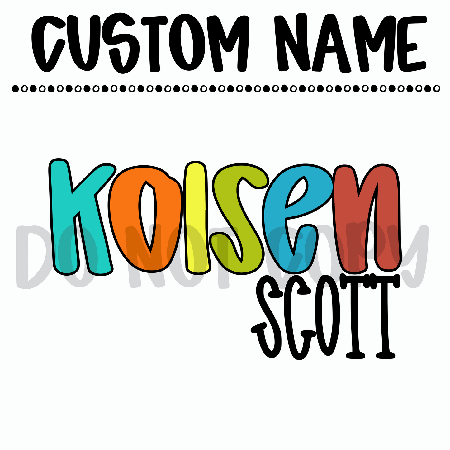 Custom Boys Name