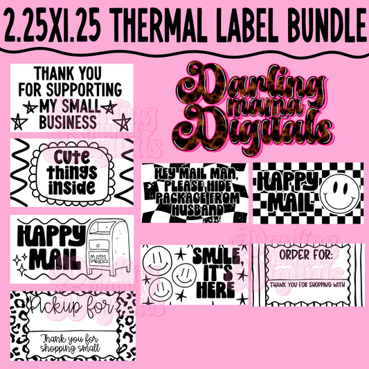 2.25x1.25 thermal label bundle