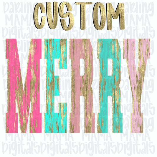 Custom text gold foil 2
