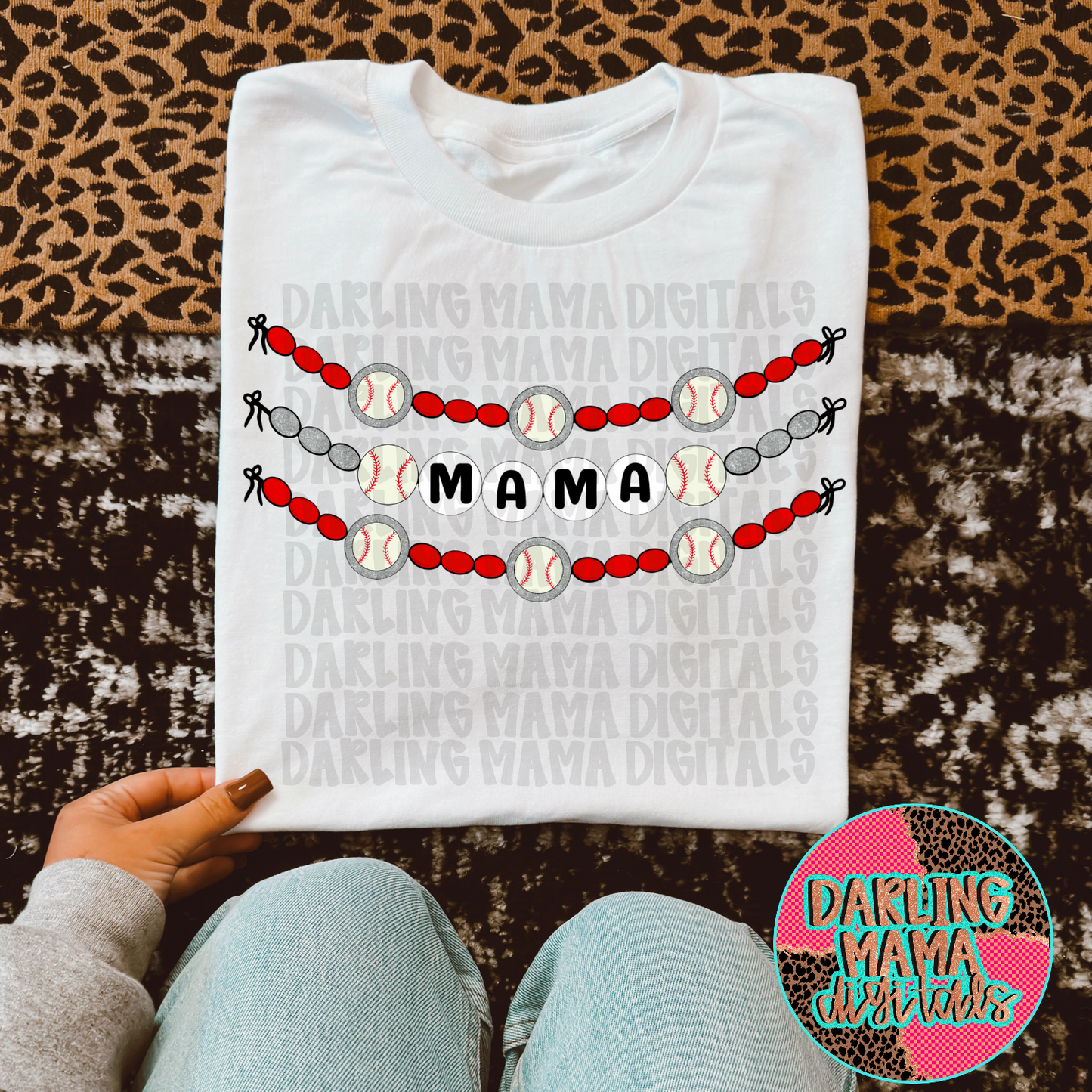 Baseball Mama Beaded Bracelet