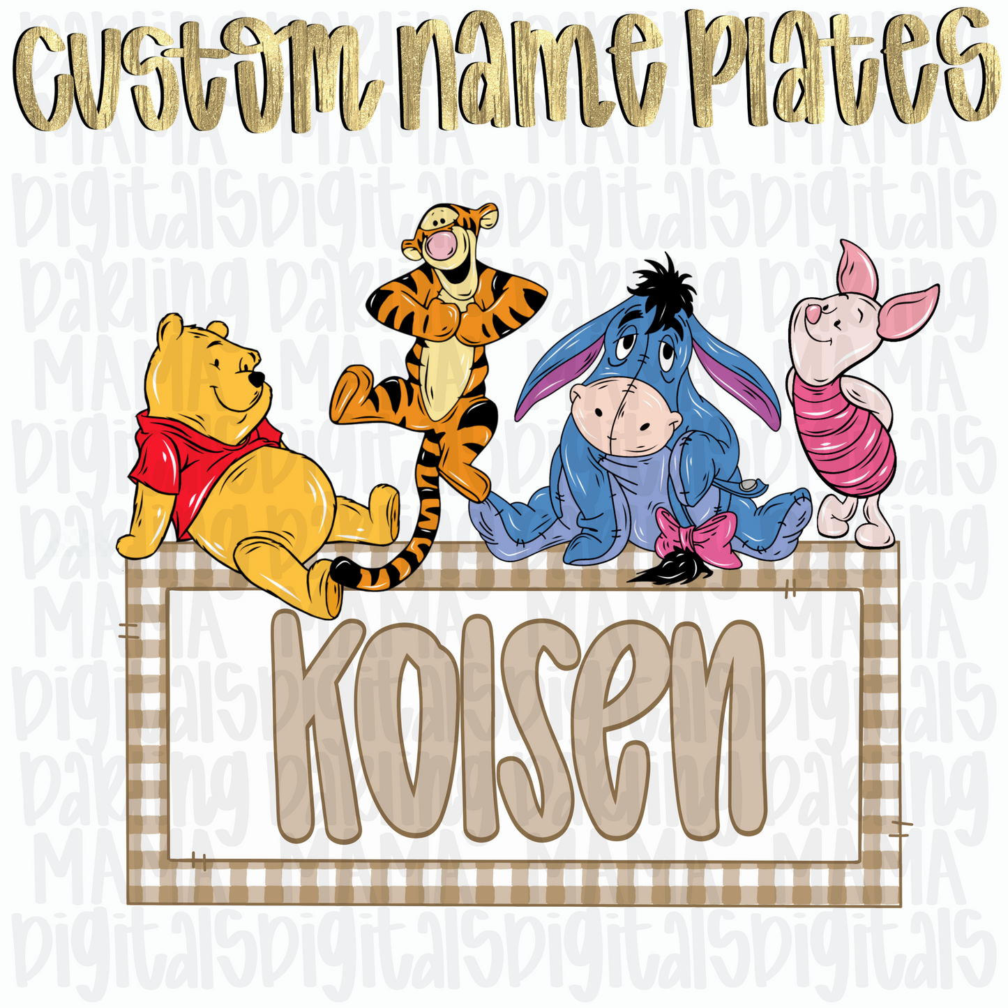 Custom Pooh and friends