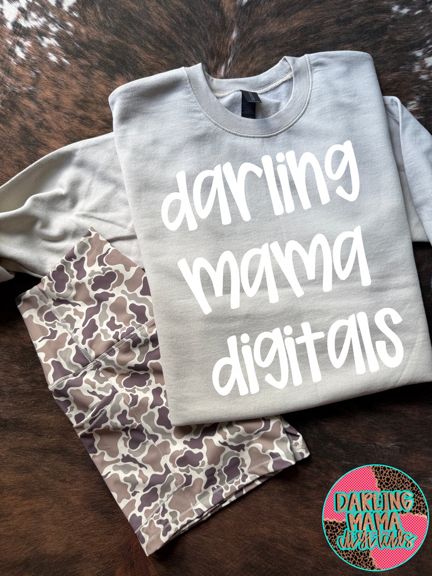 Sand Sweatshirt Duck camo shorts