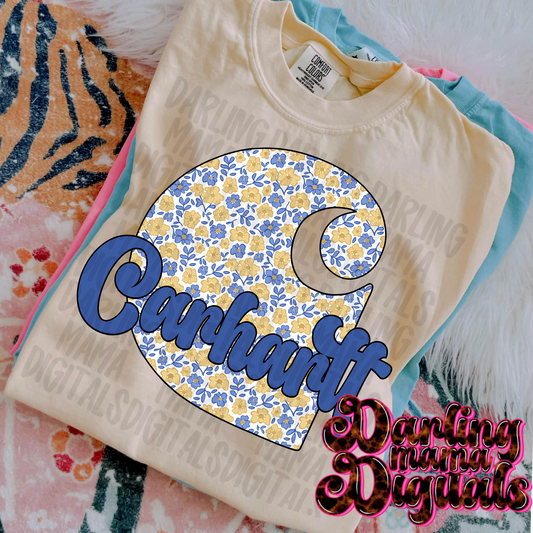 Blue and yellow flower CH