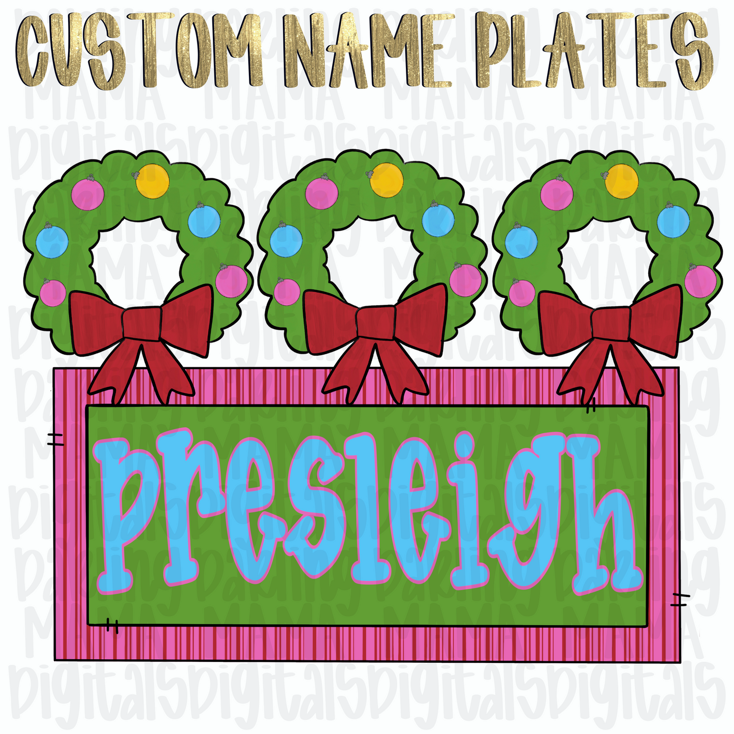 Custom Christmas Wreath