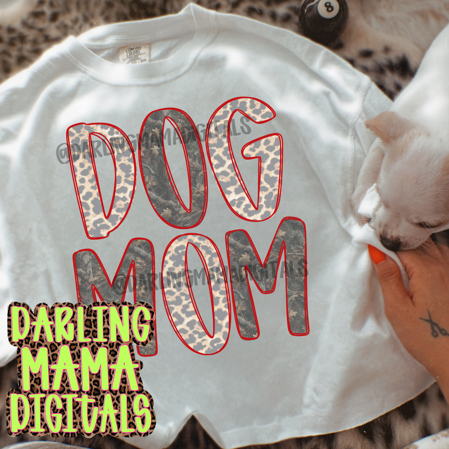 Cheetah camo Dog mom