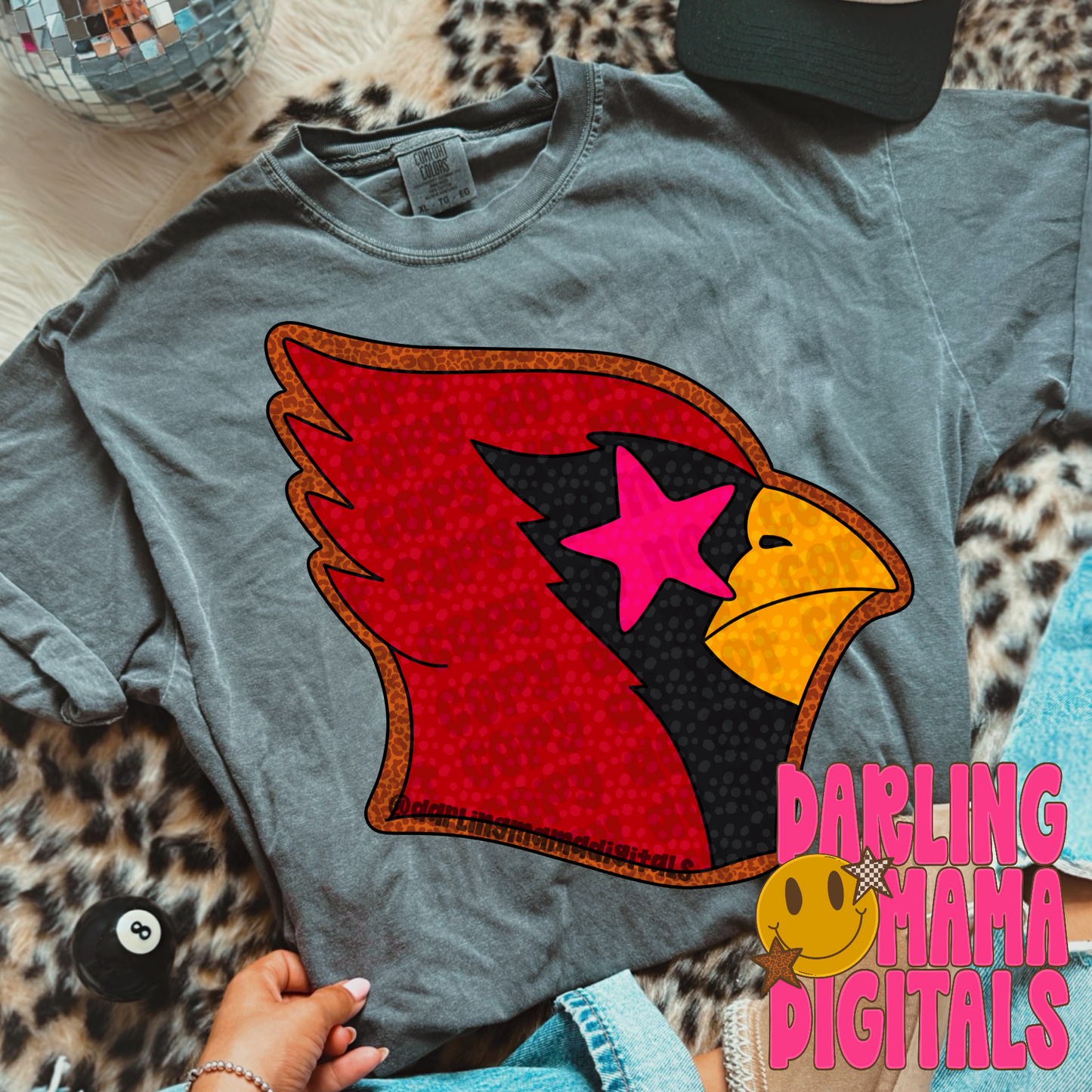 Preppy cheetah cardinal