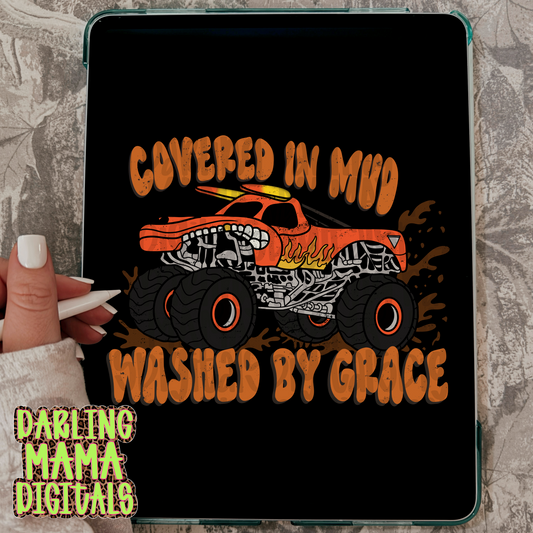 Covered in mud, washed by grace