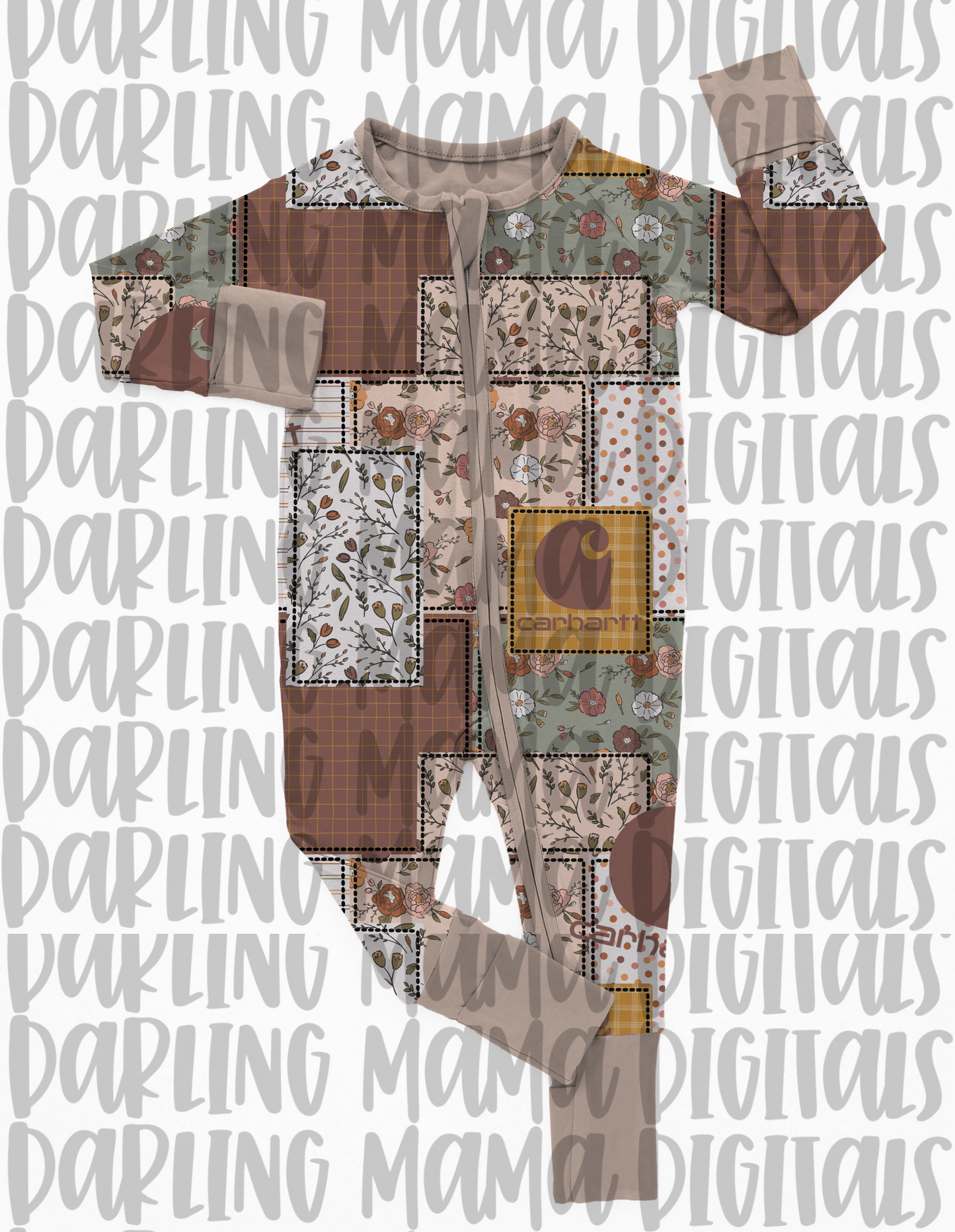 Floral C*rhar** Patch Work Seamless Filel