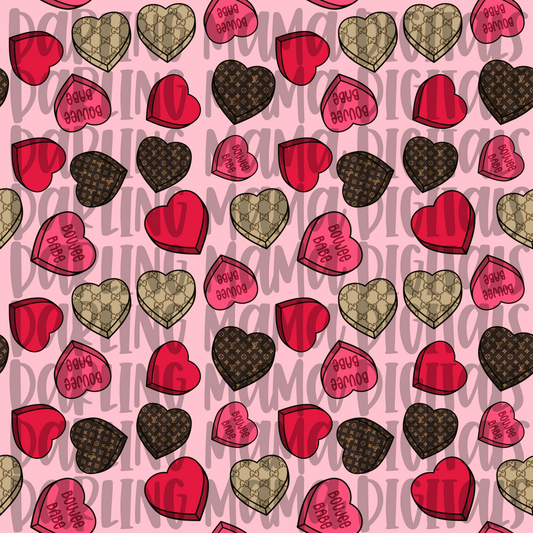 Boujee Valentine Hearts Seamless File