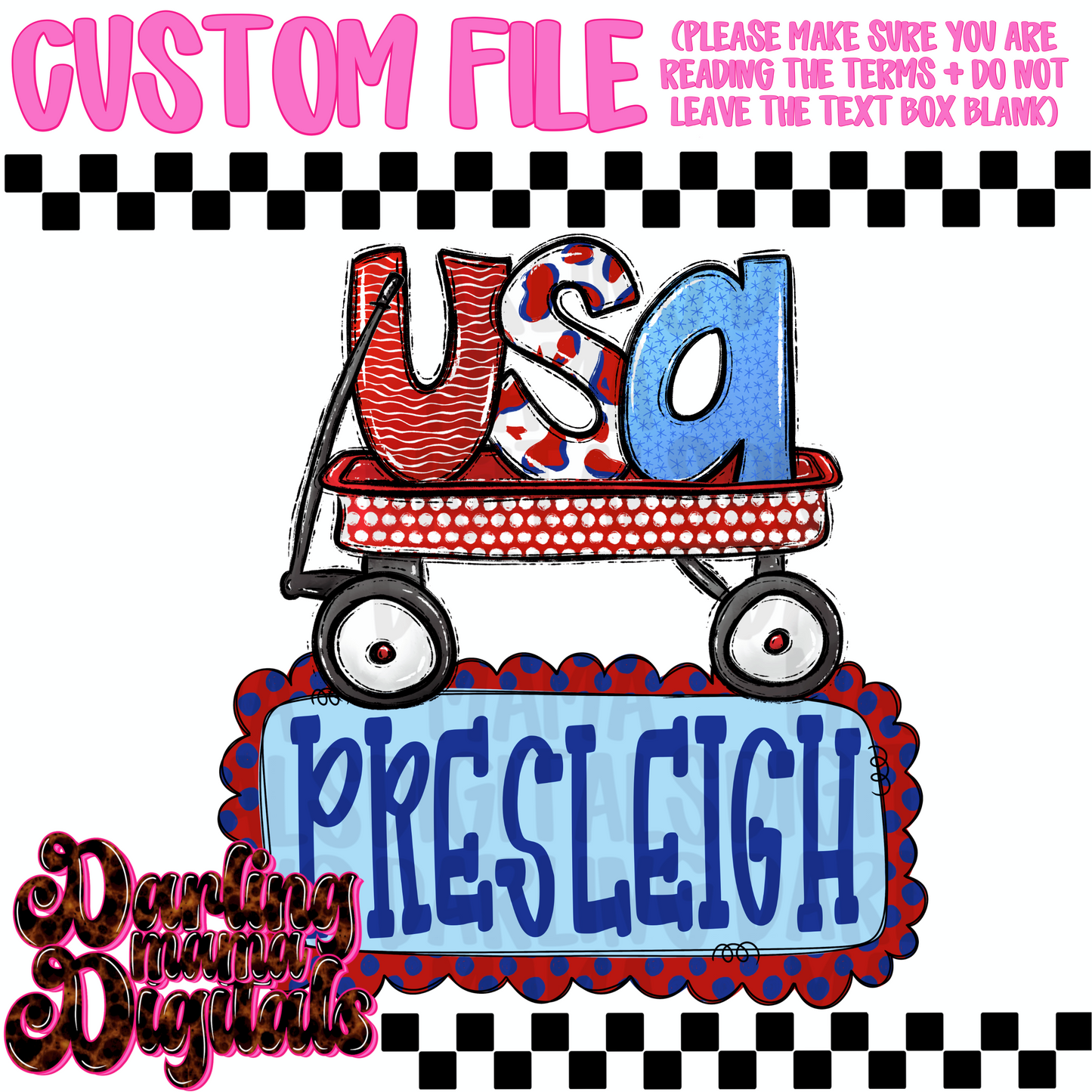Custom USA wagon