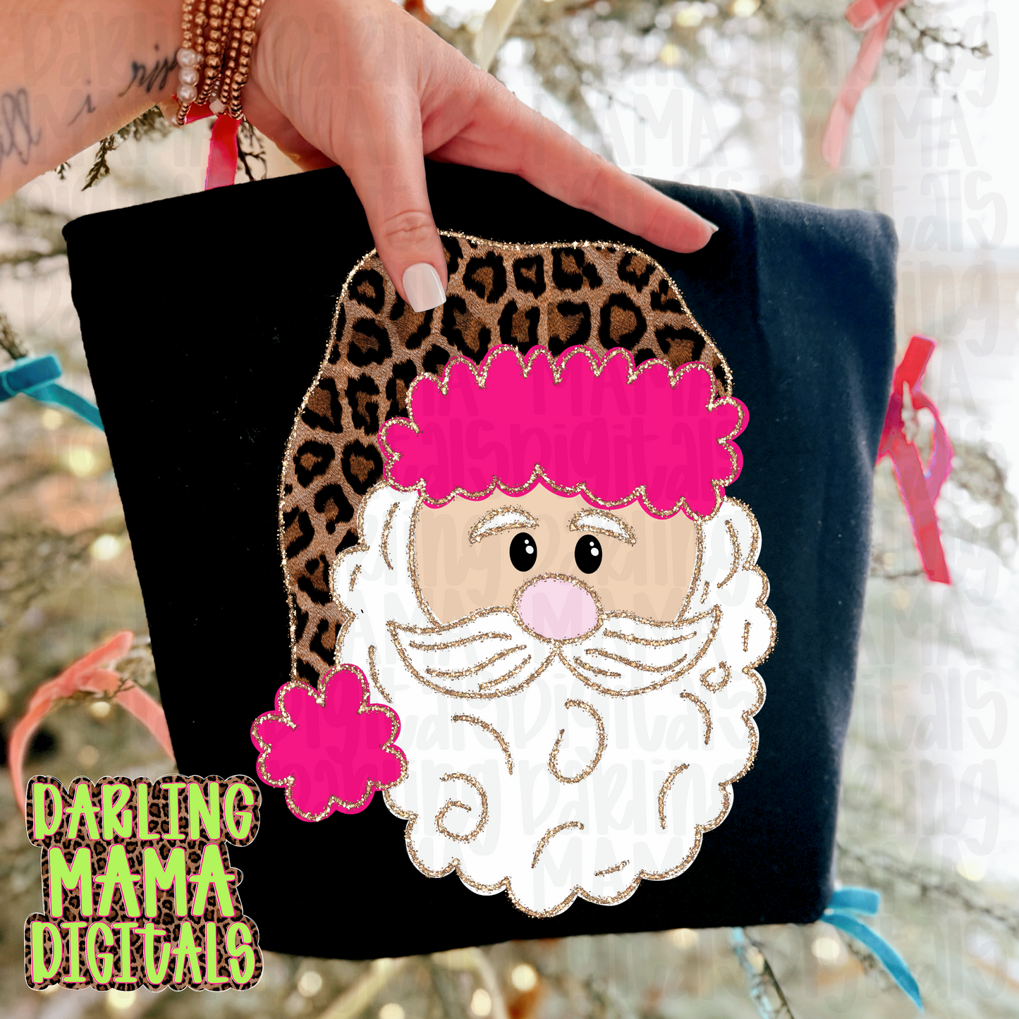 LIMITED real cheetah texture Santa