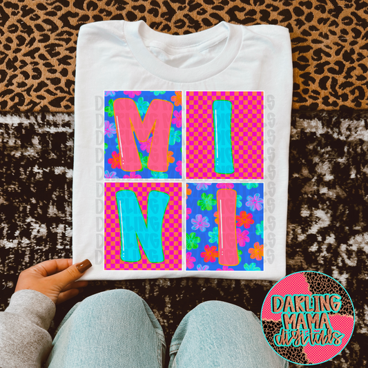 Neon Summer Floral Square Mini